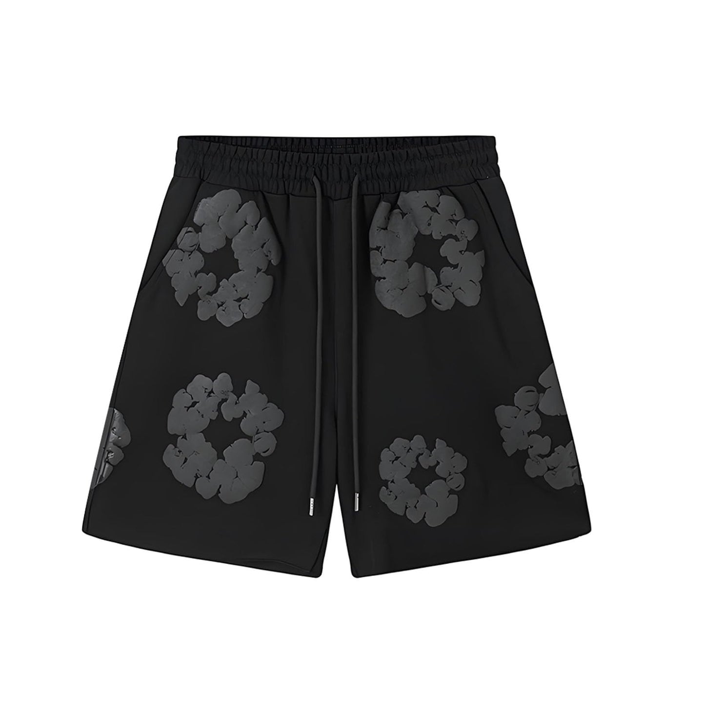 Foam Print, Shorts Made of Pure Cotton Material, Denim Tears Summer Shorts, Summer T-Shirt, Unisex Casual, Shorts