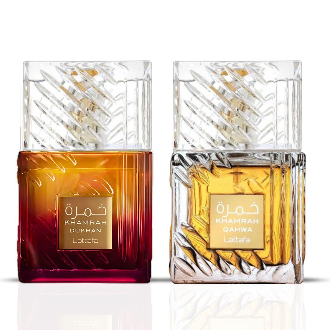 Lattafa Khamrah - Vanilla, Warm Spicy, Amber, Cinnamon - Eau de Parfum Long-Lasting Fragrance for Unisex, 3.40 Ounce / 100 ml
