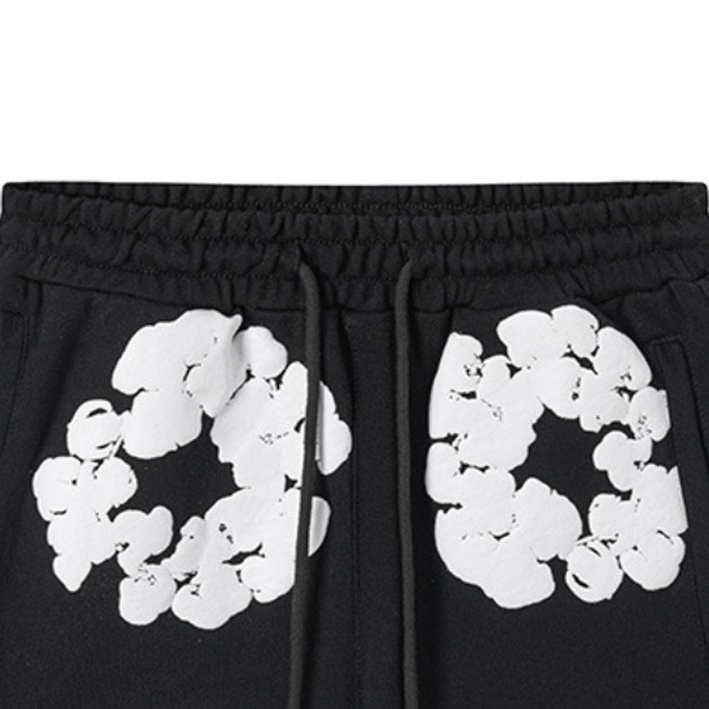 Foam Print, Shorts Made of Pure Cotton Material, Denim Tears Summer Shorts, Summer T-Shirt, Unisex Casual, Shorts