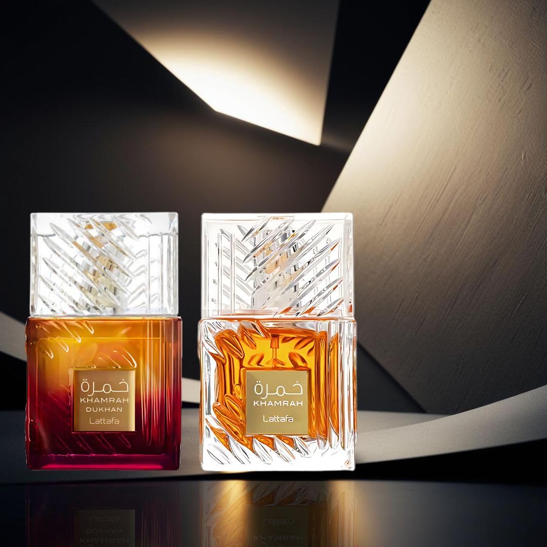 Lattafa Khamrah - Vanilla, Warm Spicy, Amber, Cinnamon - Eau de Parfum Long-Lasting Fragrance for Unisex, 3.40 Ounce / 100 ml