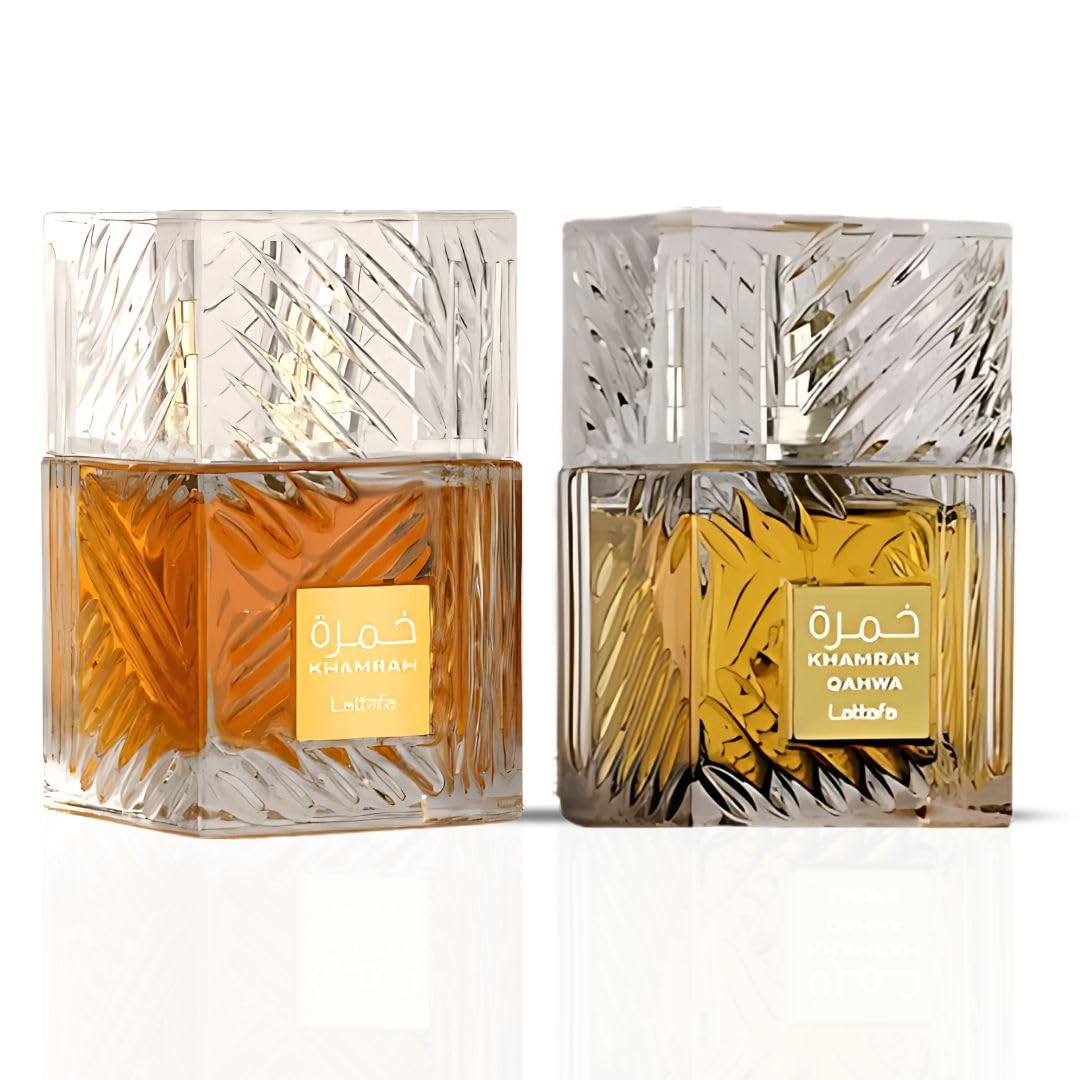 Lattafa Khamrah - Vanilla, Warm Spicy, Amber, Cinnamon - Eau de Parfum Long-Lasting Fragrance for Unisex, 3.40 Ounce / 100 ml