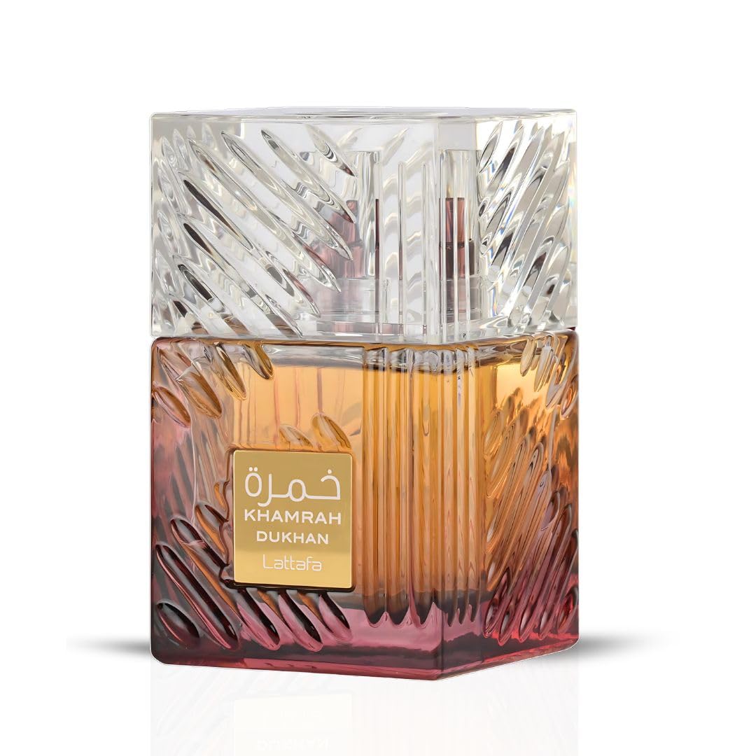 Lattafa Khamrah - Vanilla, Warm Spicy, Amber, Cinnamon - Eau de Parfum Long-Lasting Fragrance for Unisex, 3.40 Ounce / 100 ml