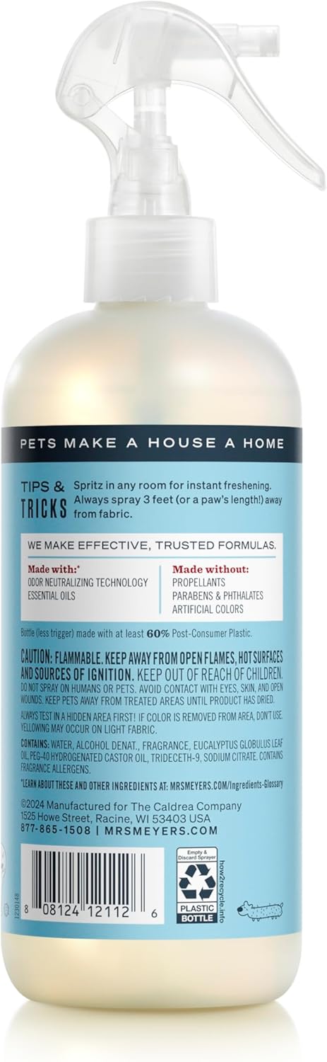 MRS. MEYER'S CLEAN DAY Pet Odor Neutralizer, Coconut Leaf Scent, 16oz