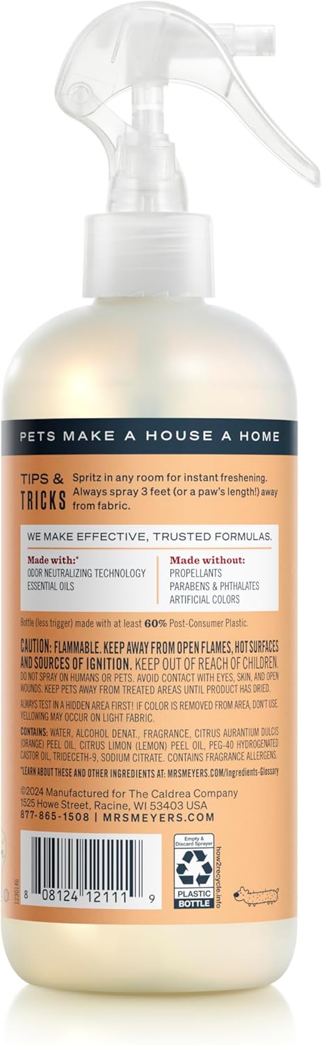 MRS. MEYER'S CLEAN DAY Pet Odor Neutralizer, Coconut Leaf Scent, 16oz