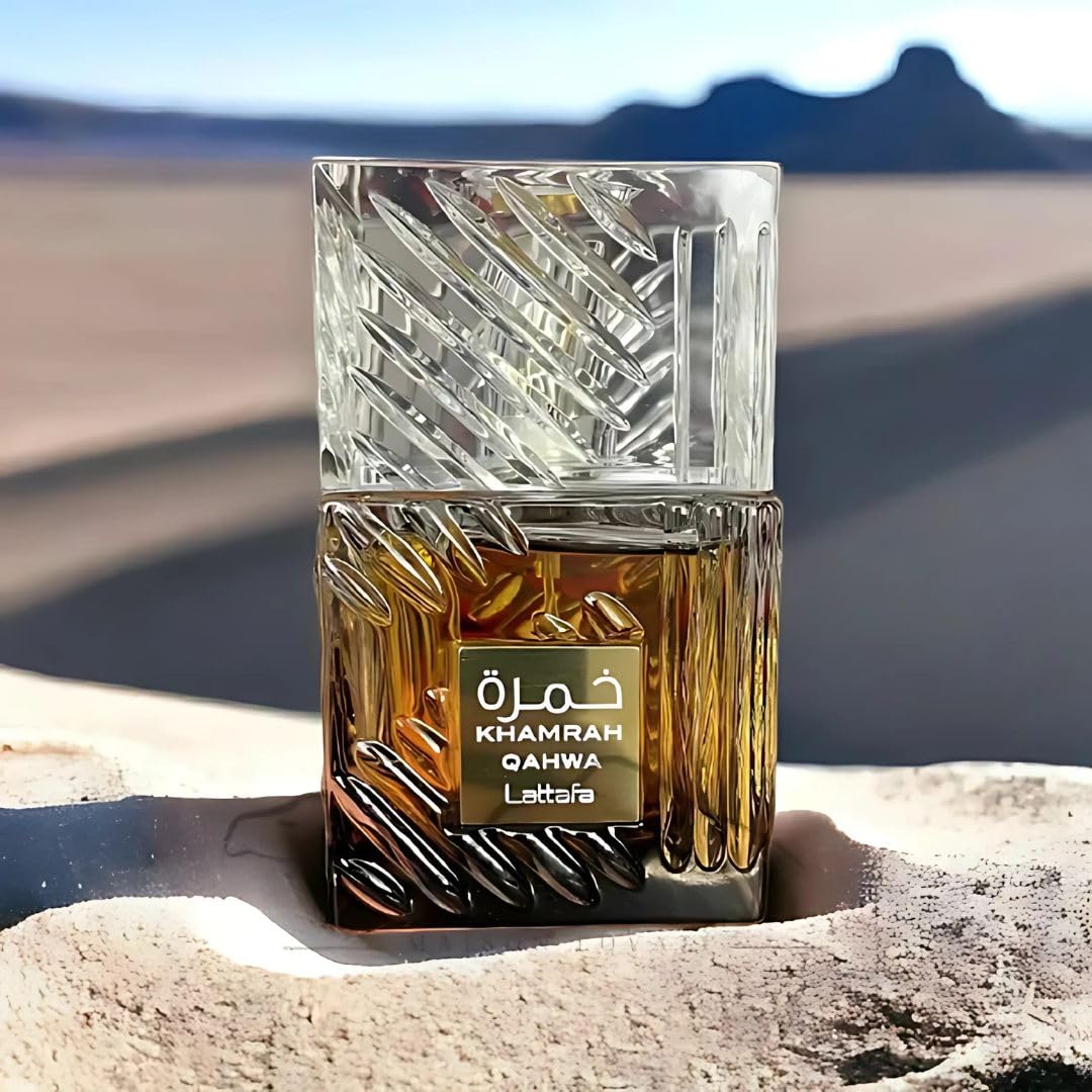 Lattafa Khamrah - Vanilla, Warm Spicy, Amber, Cinnamon - Eau de Parfum Long-Lasting Fragrance for Unisex, 3.40 Ounce / 100 ml
