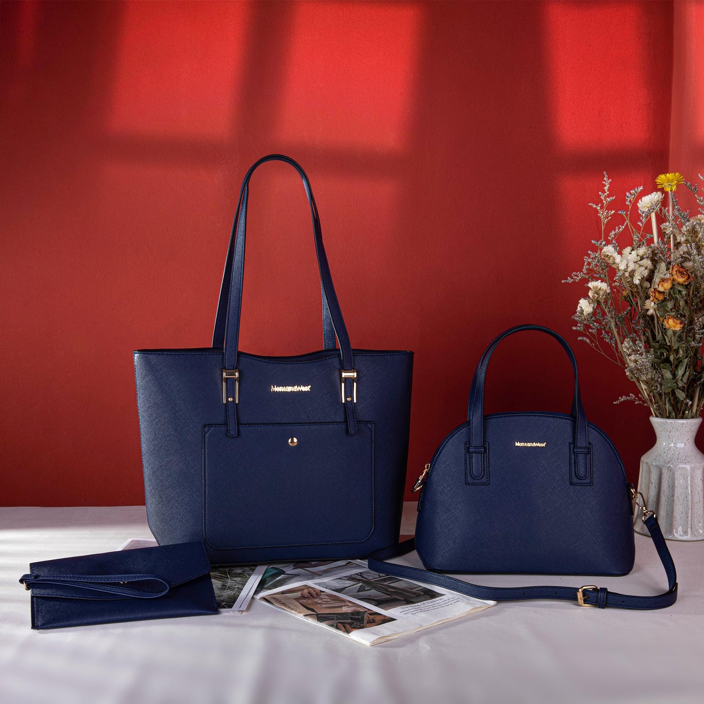 Montana West 3PCS Purses for Women Tote Bag and Wallet Set Shoulder Satchel Handbags
