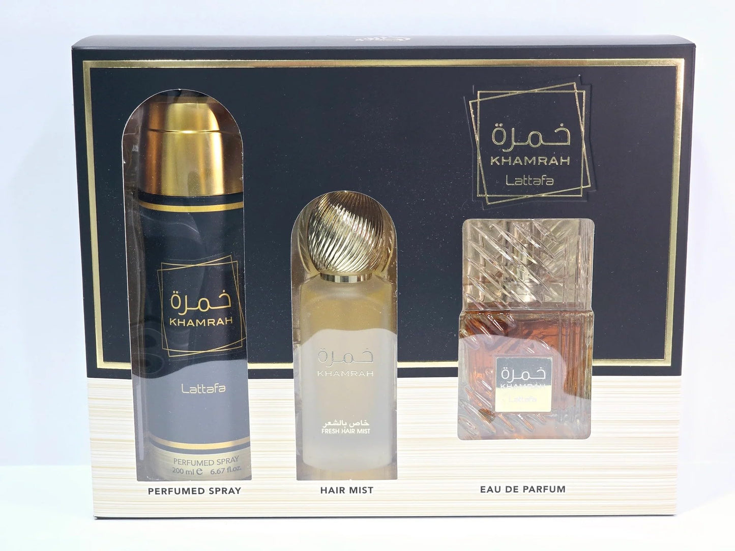 Lattafa Khamrah - Vanilla, Warm Spicy, Amber, Cinnamon - Eau de Parfum Long-Lasting Fragrance for Unisex, 3.40 Ounce / 100 ml