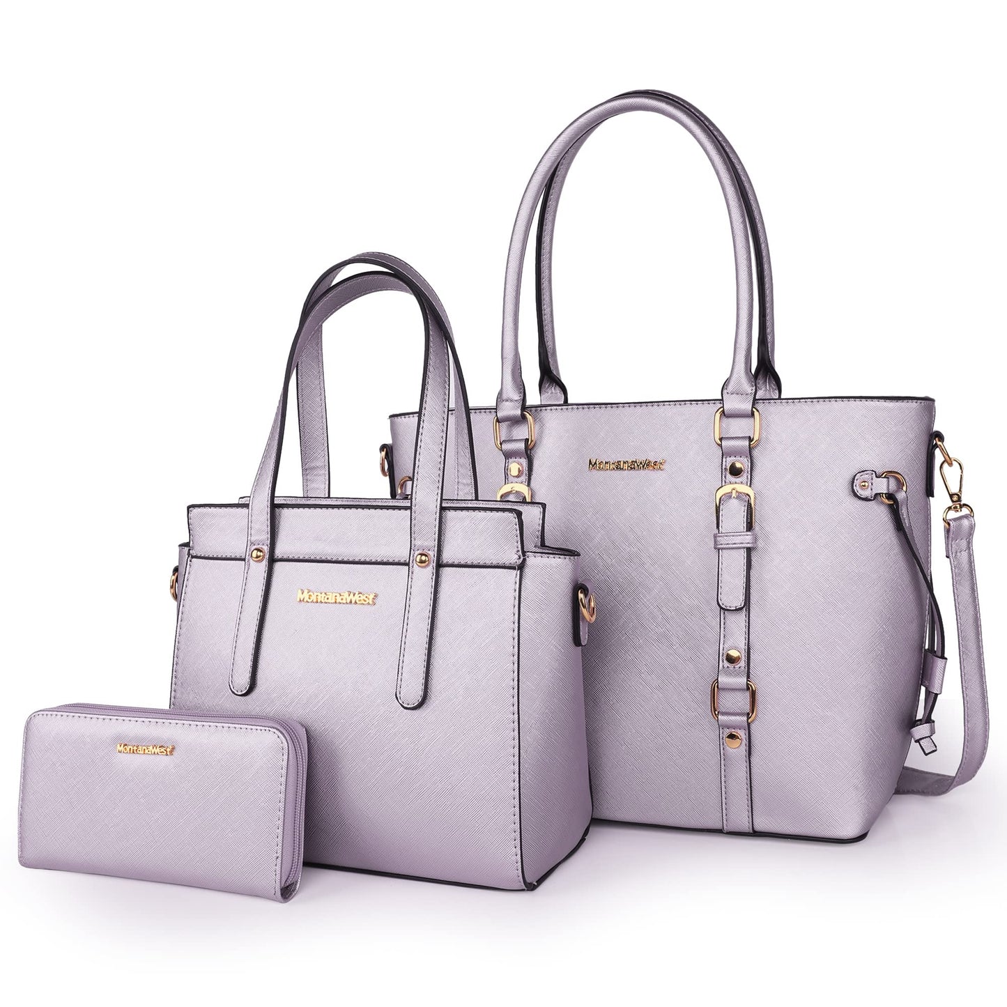Montana West 3PCS Purses for Women Tote Bag and Wallet Set Shoulder Satchel Handbags