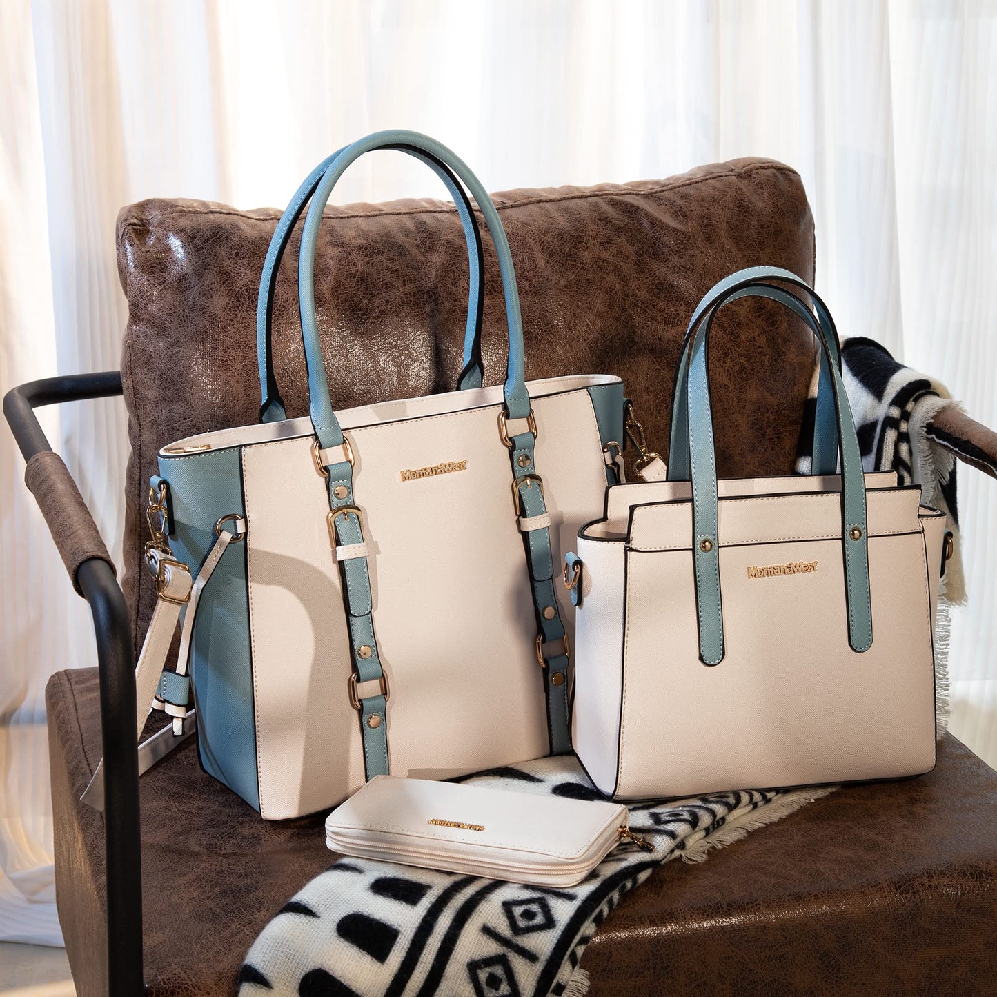 Montana West 3PCS Purses for Women Tote Bag and Wallet Set Shoulder Satchel Handbags