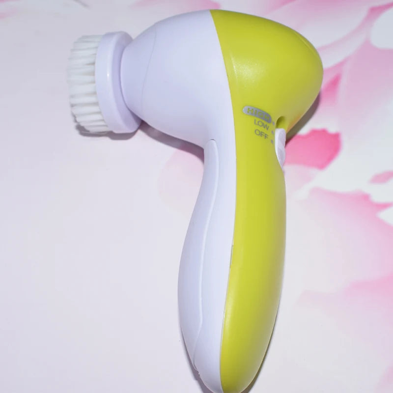 Waterproof Facial Spa System Facial Cleansing Brush Rechargeable Facial Cleansing Spinning Brush Set