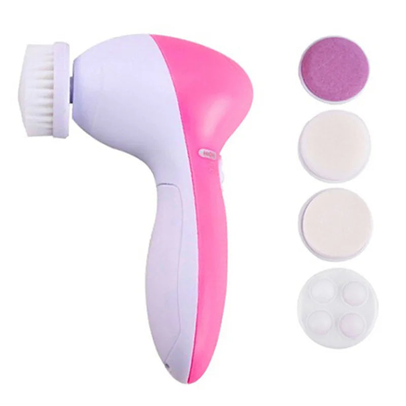 Waterproof Facial Spa System Facial Cleansing Brush Rechargeable Facial Cleansing Spinning Brush Set