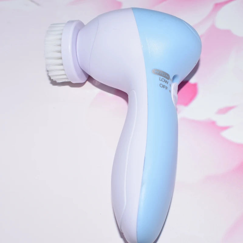 Waterproof Facial Spa System Facial Cleansing Brush Rechargeable Facial Cleansing Spinning Brush Set