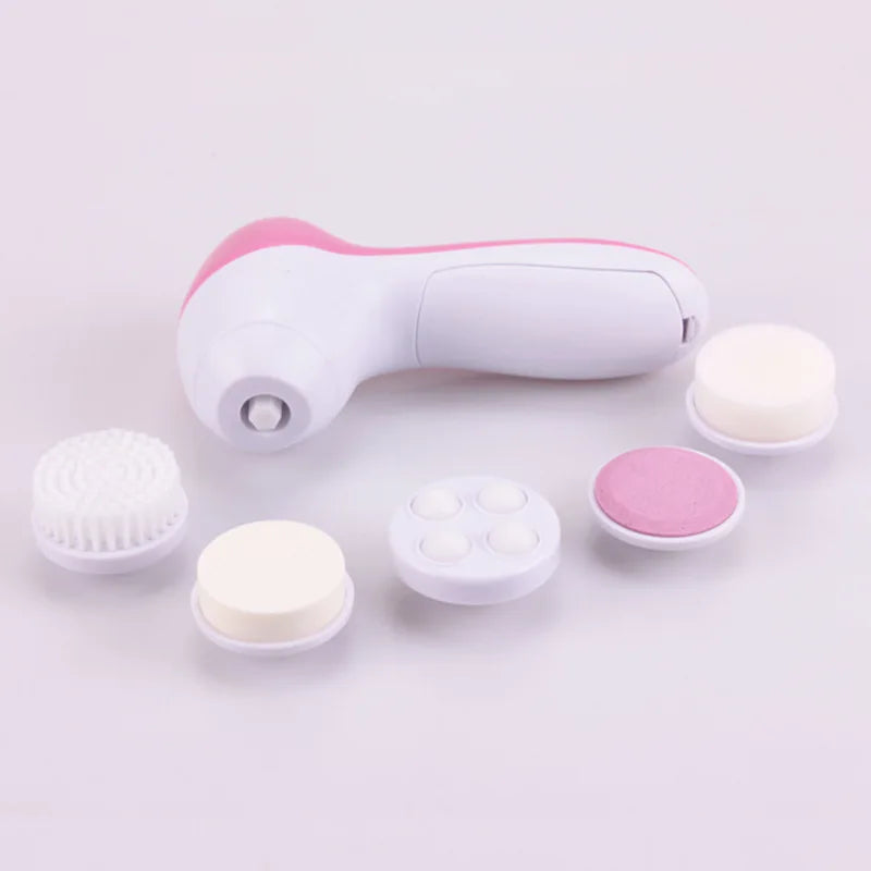 Waterproof Facial Spa System Facial Cleansing Brush Rechargeable Facial Cleansing Spinning Brush Set