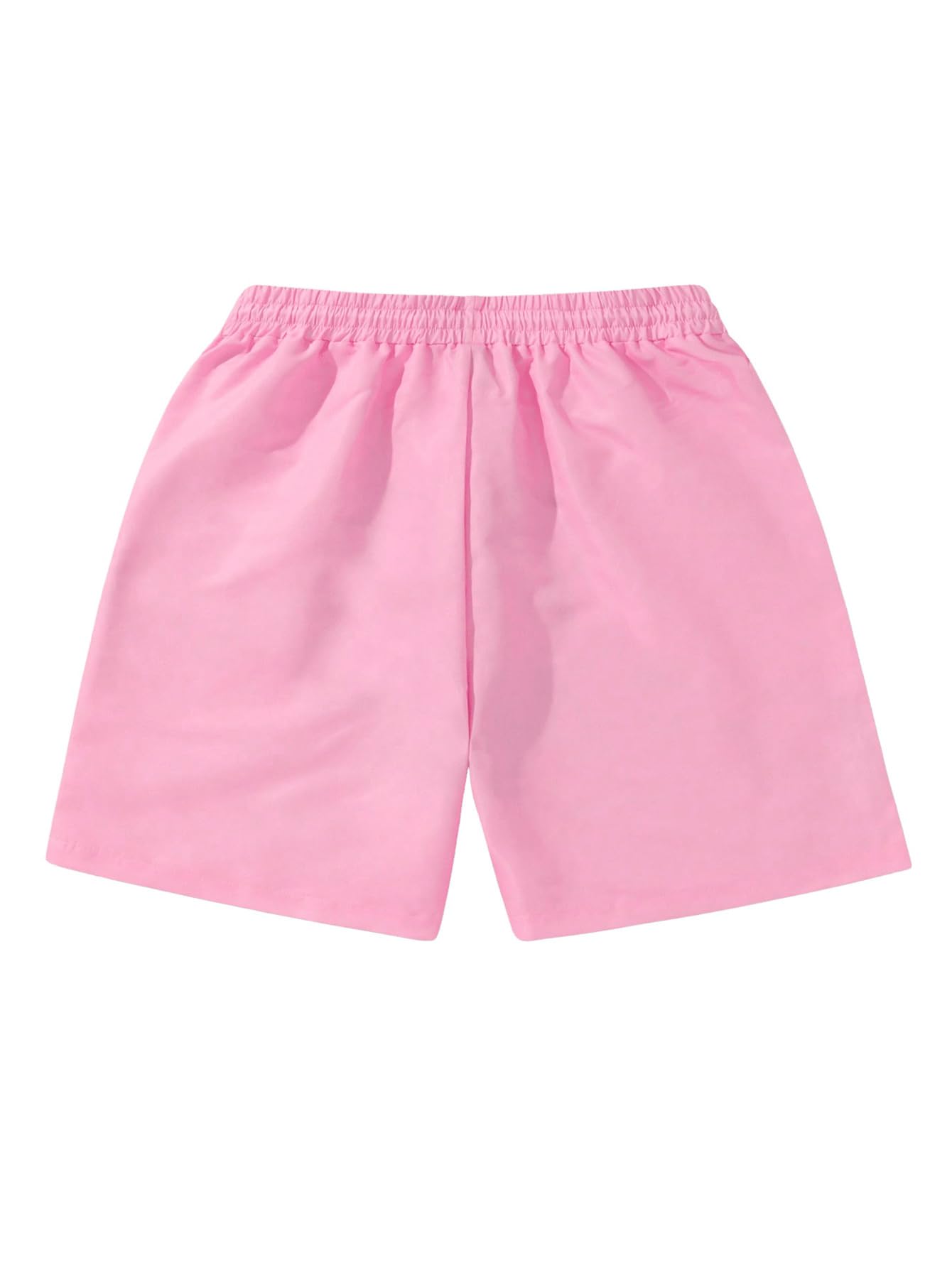 GORGLITTER Men's Letter Graphic Track Shorts Drawstring Waist Summer Workout Shorts Streetwear
