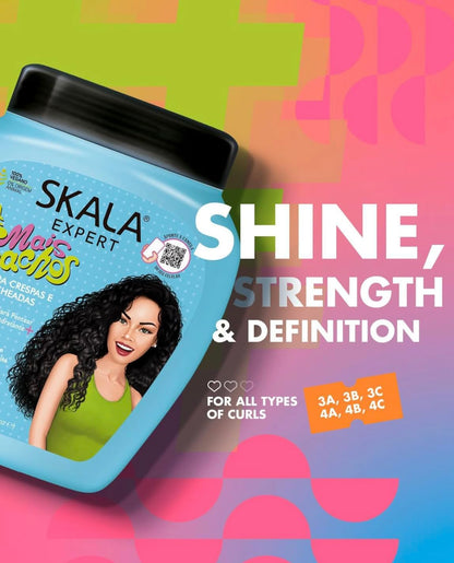 SKALA Mais Cachos for hair type 3ABC - 2 IN 1 Conditioning Treatment Cream & Cream To Comb 35.2oz