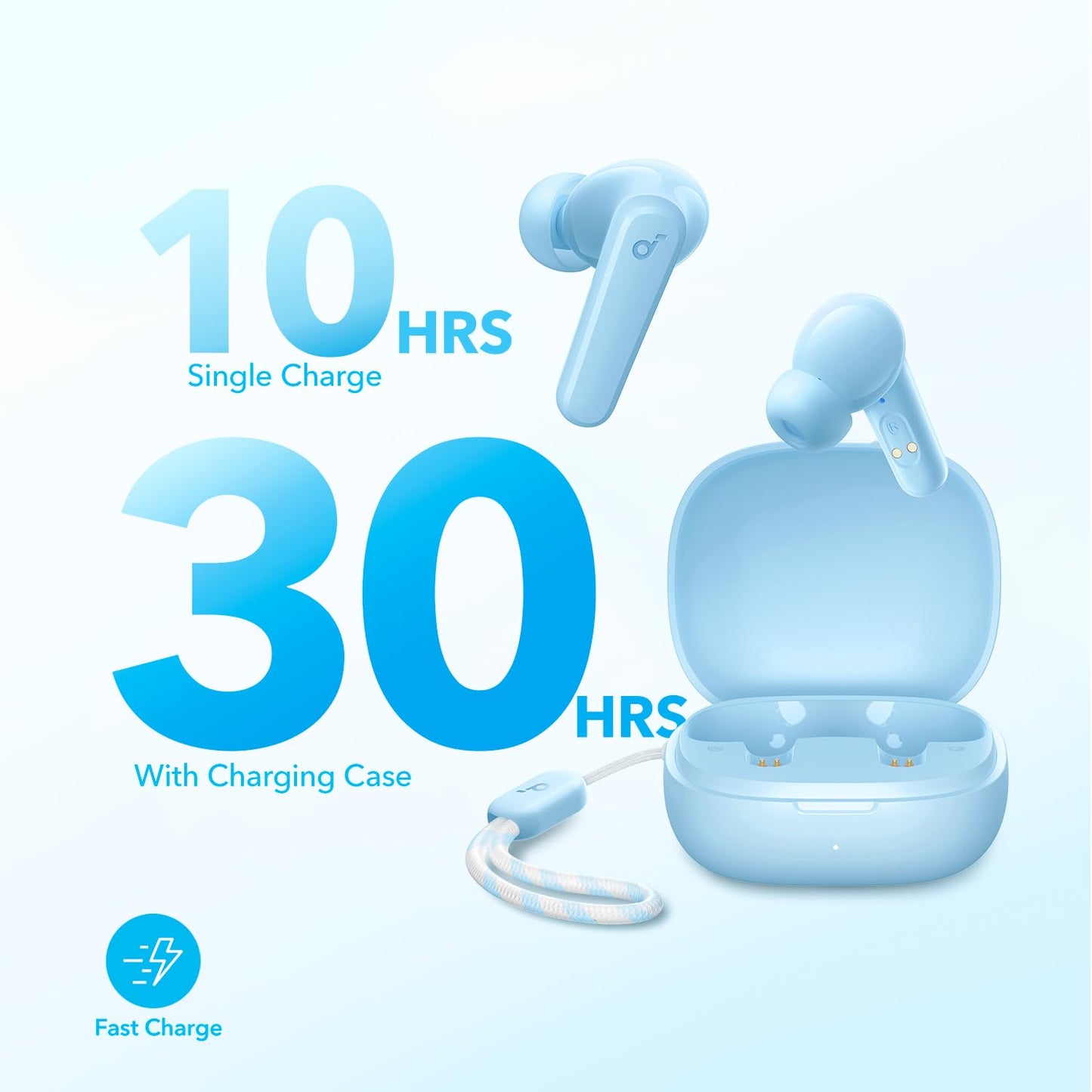 Soundcore by Anker P20i True Wireless Earbuds, 10mm Drivers with Big Bass, Bluetooth 5.3, 30H Long Playtime, Water-Resistant, 2 Mics for AI Clear Calls, 22 Preset EQs, Customization via App