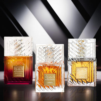 Lattafa Khamrah - Vanilla, Warm Spicy, Amber, Cinnamon - Eau de Parfum Long-Lasting Fragrance for Unisex, 3.40 Ounce / 100 ml