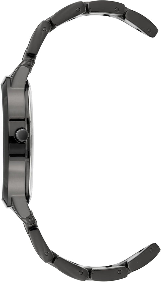 Nine West Women's Gunmetal Bracelet Watch