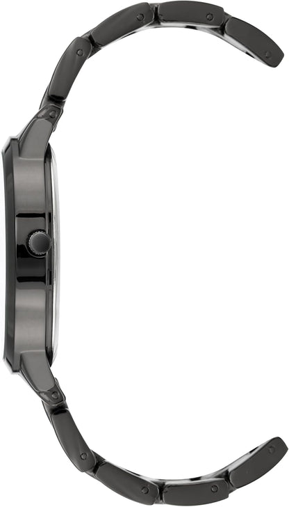Nine West Women's Gunmetal Bracelet Watch