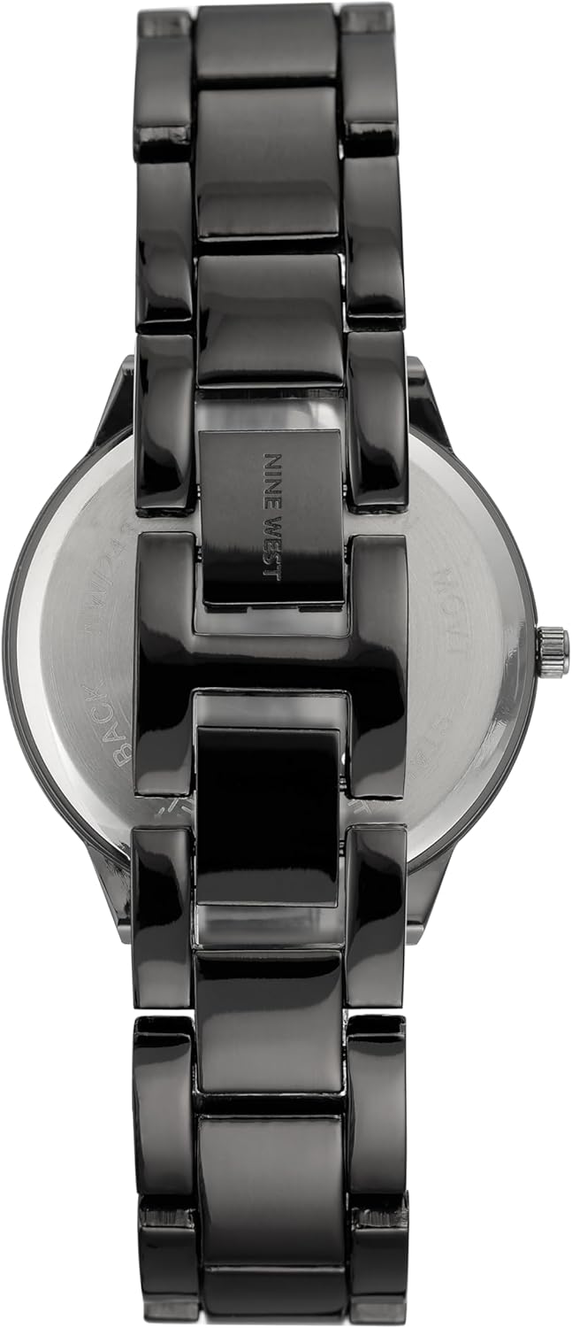 Nine West Women's Gunmetal Bracelet Watch