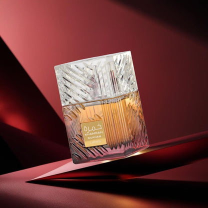 Lattafa Khamrah - Vanilla, Warm Spicy, Amber, Cinnamon - Eau de Parfum Long-Lasting Fragrance for Unisex, 3.40 Ounce / 100 ml