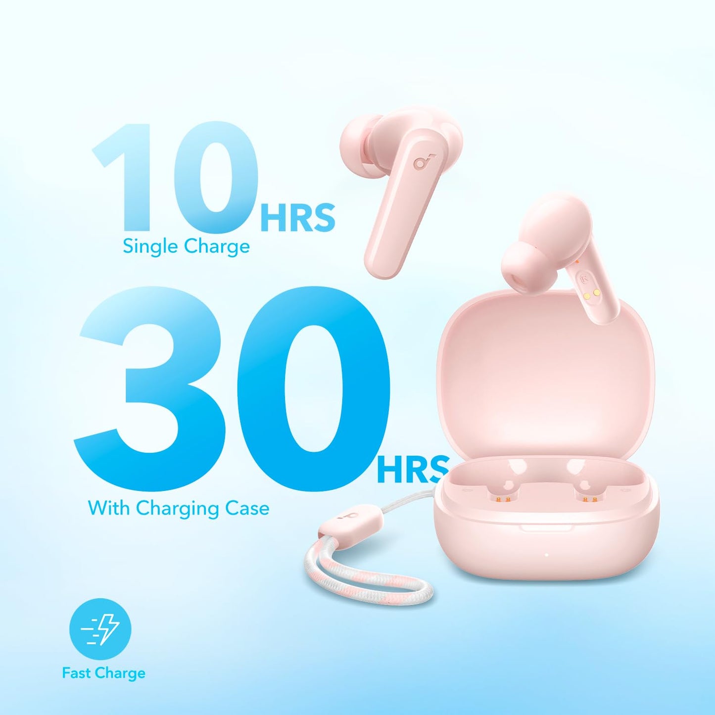 Soundcore by Anker P20i True Wireless Earbuds, 10mm Drivers with Big Bass, Bluetooth 5.3, 30H Long Playtime, Water-Resistant, 2 Mics for AI Clear Calls, 22 Preset EQs, Customization via App