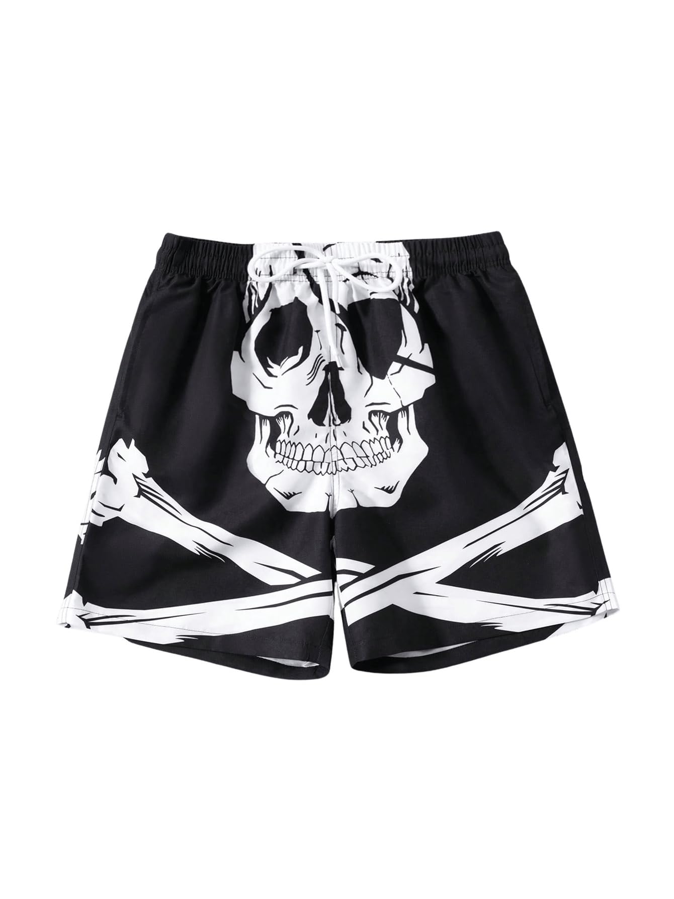 GORGLITTER Men's Letter Graphic Track Shorts Drawstring Waist Summer Workout Shorts Streetwear