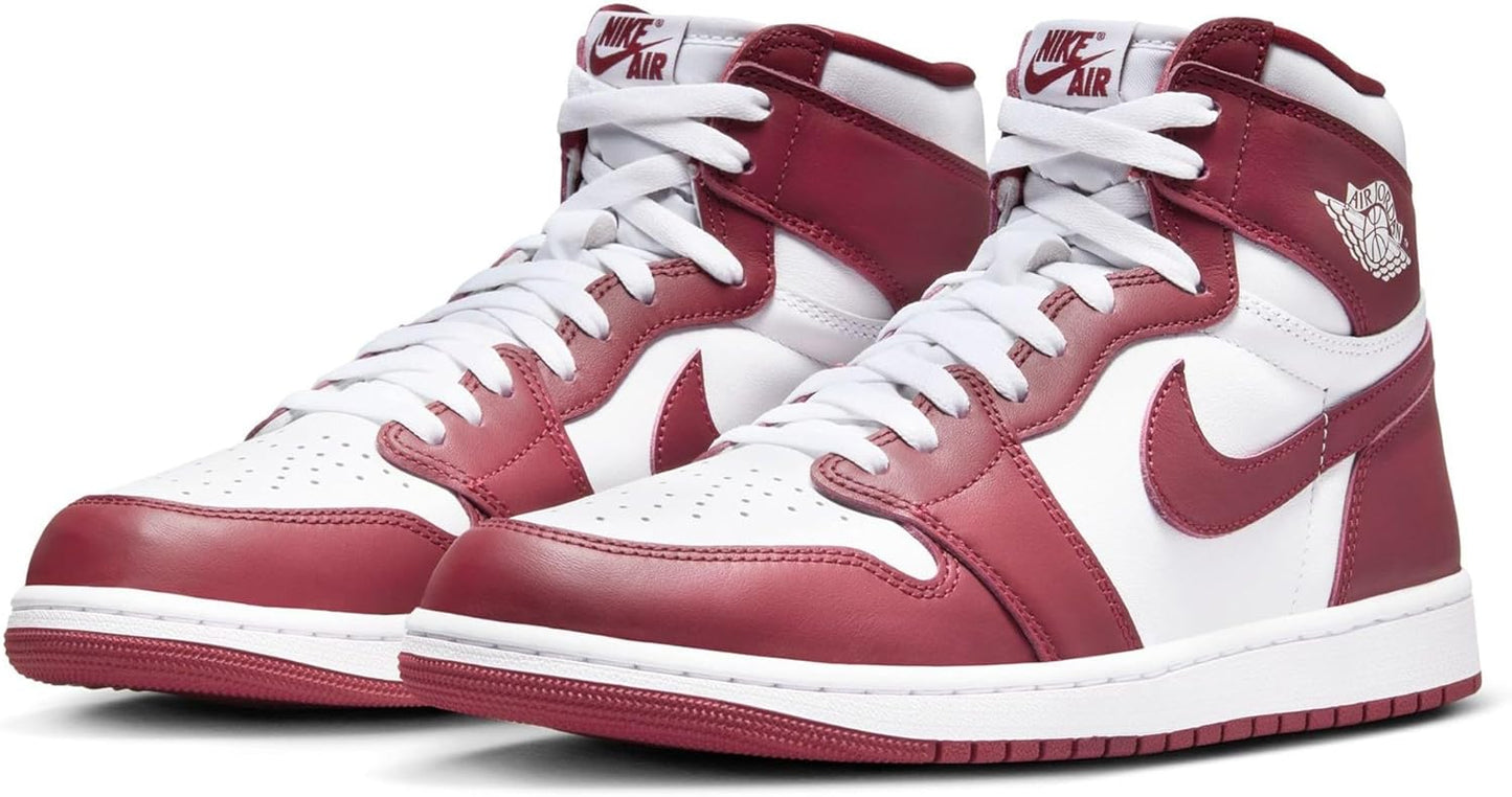 NIKE Jordan Men's 1 Retro High OG Artisanal Red White/Team Red (DZ5485 160) - 10.5