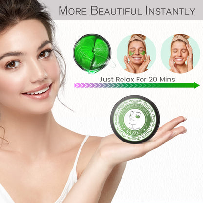 Under Eye Patches - 60 Pcs - 24K Gold Eye Mask- Puffy Eyes & Dark Circles Treatments,Reduce Under Eye Bags and Smooth Wrinkles,Eye Skin Care Pads With Collagen,Hyaluronic Acid & Castor Oil