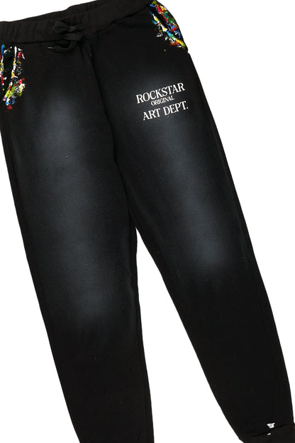 Men's Rockstar Art Dist. Graphic Hoodie Track Set