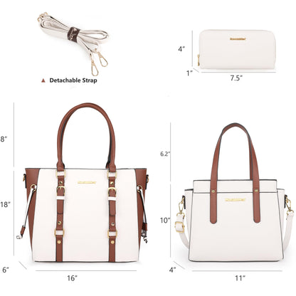 Montana West 3PCS Purses for Women Tote Bag and Wallet Set Shoulder Satchel Handbags