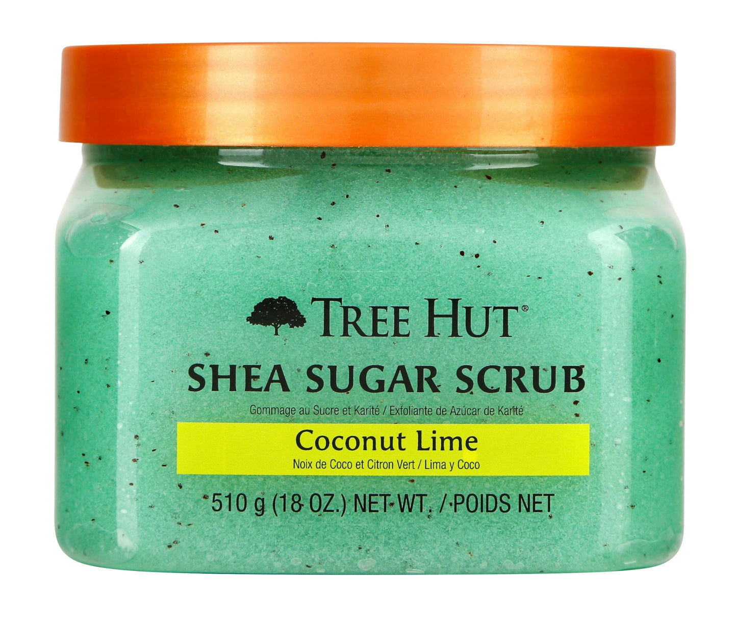 Tree Hut Shea Sugar Scrub Coco Colada, 18 oz, Ultra Hydrating and Exfoliating Scrub for Nourishing Essential Body Care