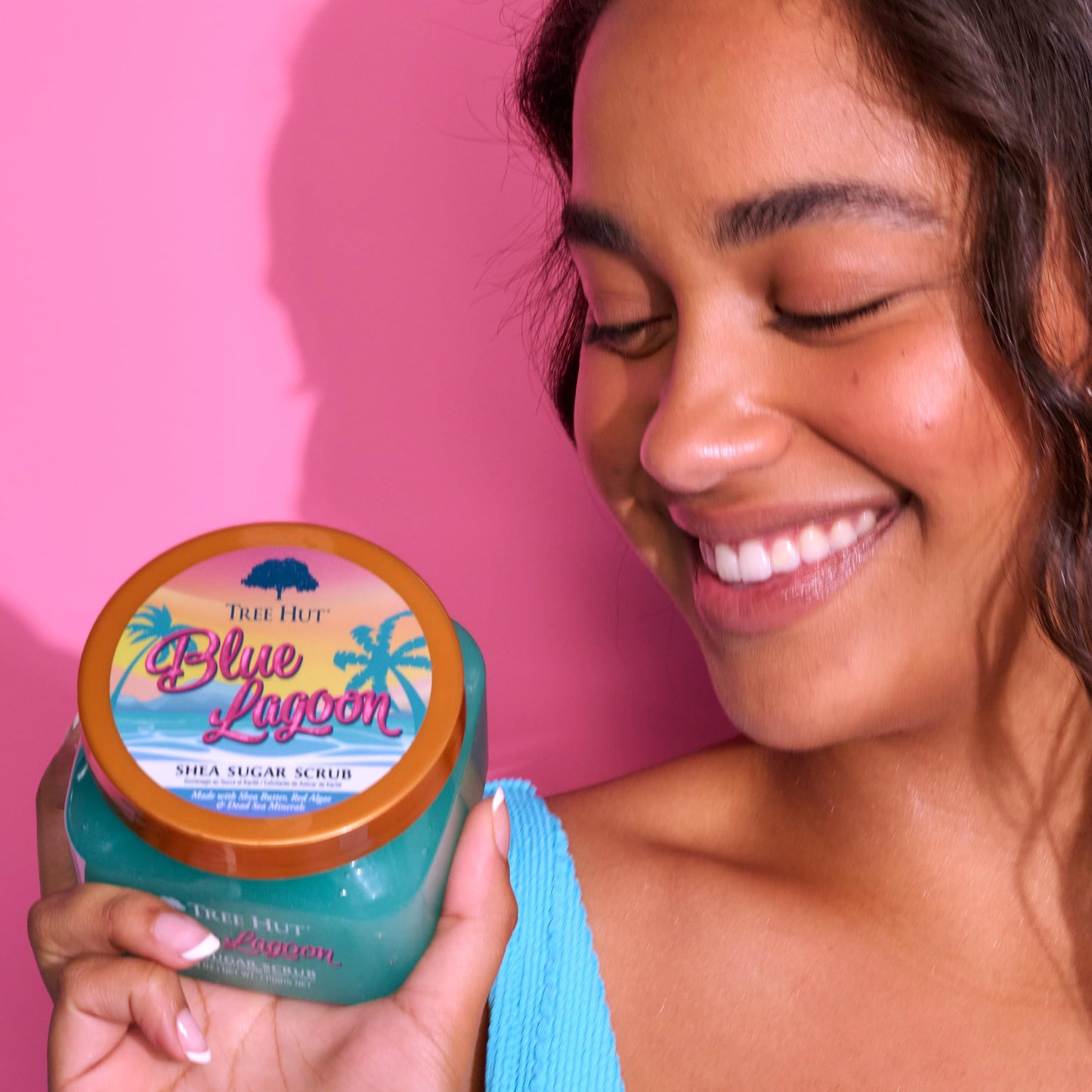 Tree Hut Shea Sugar Scrub Coco Colada, 18 oz, Ultra Hydrating and Exfoliating Scrub for Nourishing Essential Body Care