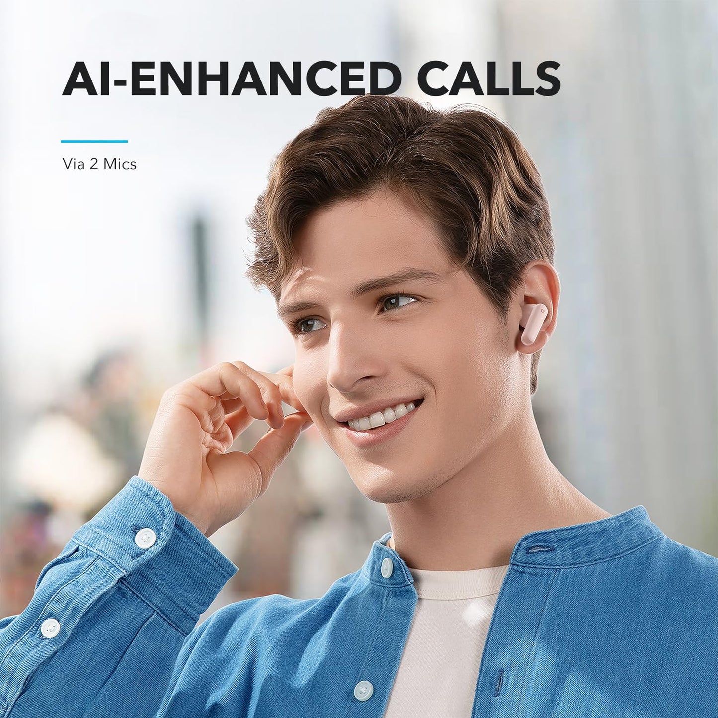 Soundcore by Anker P20i True Wireless Earbuds, 10mm Drivers with Big Bass, Bluetooth 5.3, 30H Long Playtime, Water-Resistant, 2 Mics for AI Clear Calls, 22 Preset EQs, Customization via App