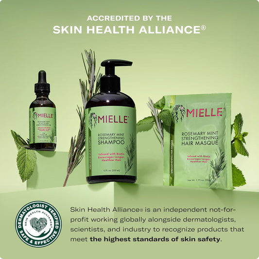 Mielle Organics Rosemary Mint Scalp & Hair Strengthening Oil for All Hair Types, 2 Ounce