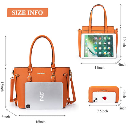 Montana West 3PCS Purses for Women Tote Bag and Wallet Set Shoulder Satchel Handbags