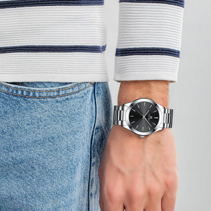LN LENQIN Mens Watches Waterproof Stainless Steel Watch for Men Analog Quartz Fashion Business Designer Wristwatch