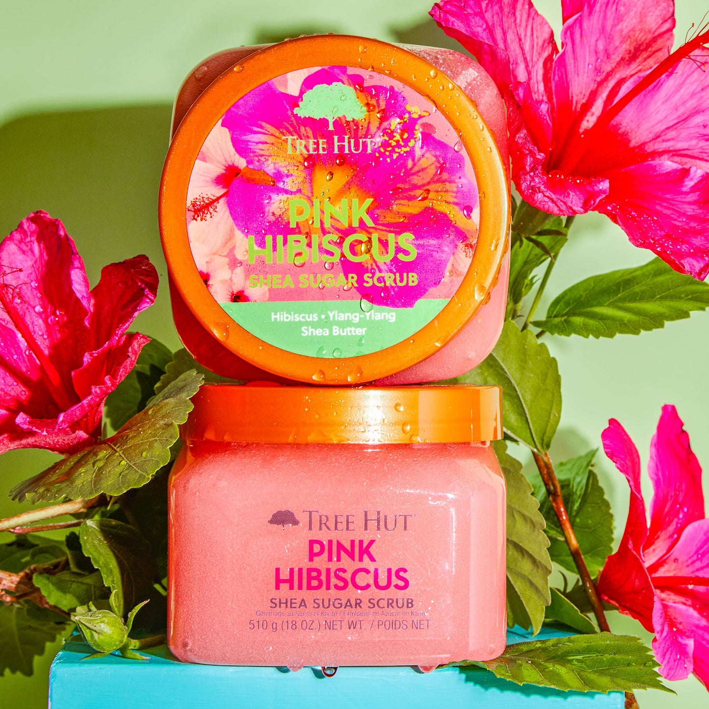 Tree Hut Shea Sugar Scrub Coco Colada, 18 oz, Ultra Hydrating and Exfoliating Scrub for Nourishing Essential Body Care