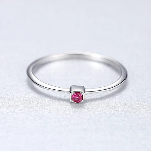 PAG&MAG Real 925 Sterling Silver Ring Gree Red Topaz Rings For Women Gemstone Engagement Rings Silver 925 Jewelry Anillos Mujer
