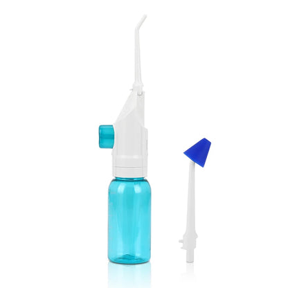 Oral Irrigator Manual Pressing Water Flosser Portable Dental Water Jet 90ML Water Tank Waterproof Teeth Cleaner