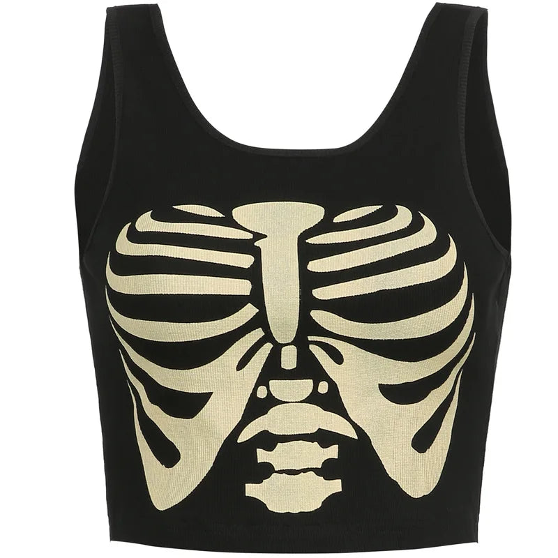 Brown 2021 Vintage Clothes Y2k Corset Crop Top Women Gothic Sexy Cyber Baby Tee Aesthetic Grunge 90s Ropa Fairycore Summer New