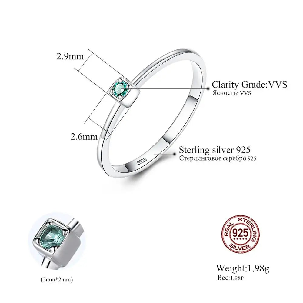 PAG&MAG Real 925 Sterling Silver Ring Gree Red Topaz Rings For Women Gemstone Engagement Rings Silver 925 Jewelry Anillos Mujer