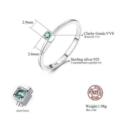 PAG&MAG Real 925 Sterling Silver Ring Gree Red Topaz Rings For Women Gemstone Engagement Rings Silver 925 Jewelry Anillos Mujer