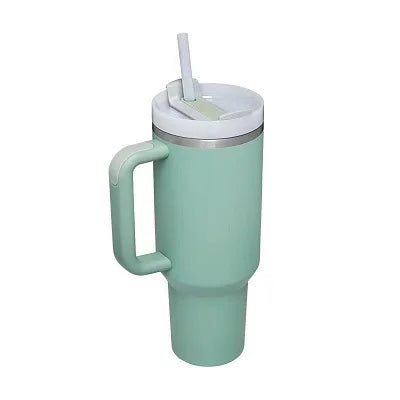New Hot 40oz Insulated Tumbler acuum Cup 2.0 Thermal Mug for with Handle Straw Stainless Steel Hot and Cold Coffee Drink