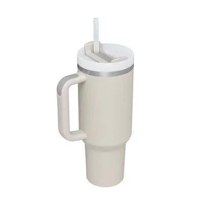 New Hot 40oz Insulated Tumbler acuum Cup 2.0 Thermal Mug for with Handle Straw Stainless Steel Hot and Cold Coffee Drink