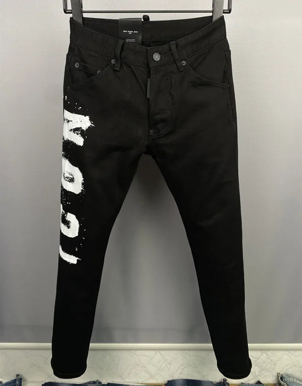 2025 new design style D2 Men Jeans Coolguy Long Pants Straight Multiple Pockets Hole SLIM  grey top quality D2 jeans pant 9939