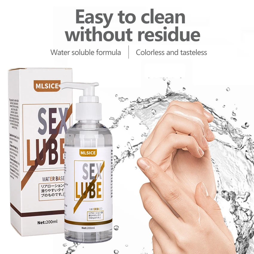 Sex Lube Water Based Men Semen Anal Lubricant Gay Gel Masturatobr For Women Vagina Oil Toys Games Couples Intimate Adult Goods
