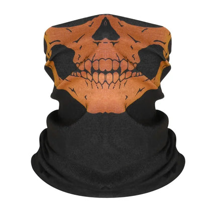 Cycling Face Mask Riding Scarf Breathable Skull Print Neck Gaiter Women Bandana Headwear Headband Snood Hiking Mask Balaclava