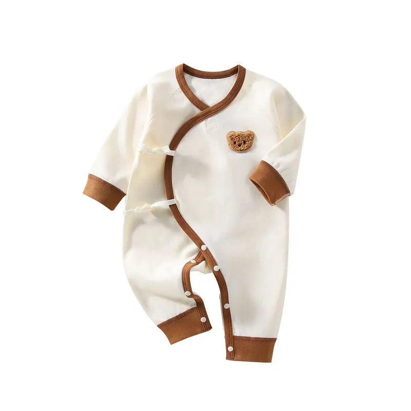Newborn Baby Boy Girl Romper 100% Cotton Soft Bear Bodysuit with Hat for All Seasons