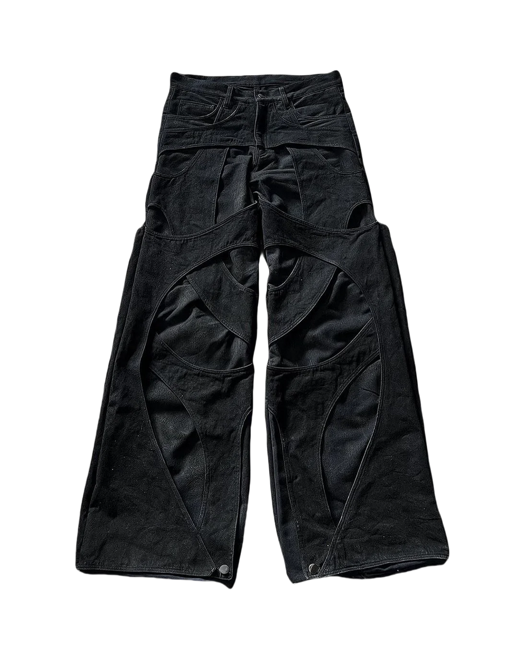 2024 New Gothic Retro Jeans for Men Wide Leg Straight Black Y2k Baggy Jeans  Hip Hop High Waist Denim Pants Streetwear